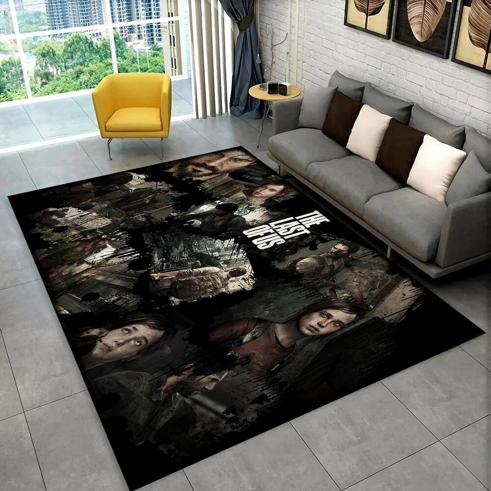 The Last of Us horor TV hra Pedro Area Koberec,Koberec pro domácnost Obývací pokoj Ložnice Pohovka Rohožka Dekor,dětská hra Protiskluzová podložka na podlahu