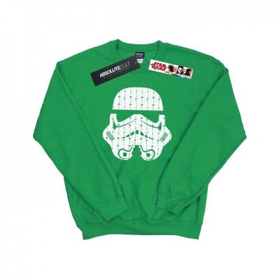 Mens Christmas Stormtrooper Helmet Sweatshirt