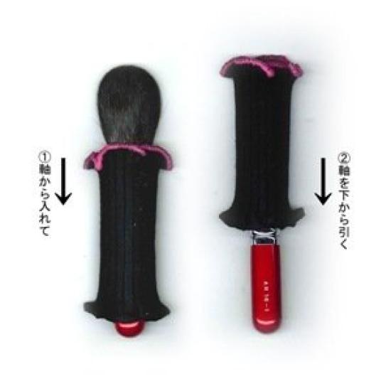 BCL500PI Rokkakukan Sakurado Blush Caps Set of for Powder Blush and Eyeshadow Protect Your Makeup Brushes from Dust and Dirt with These Patented Lace