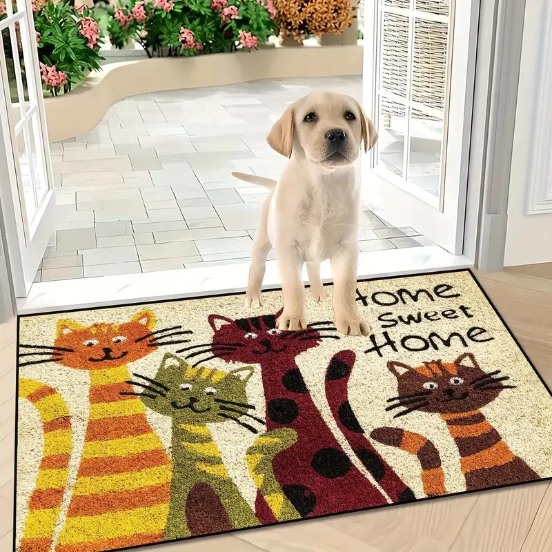 Cartoon Cat Entry Carpet - Durable And Easy To Clean - Indoor Entrance Floor Mat - Bathroom Door Mat - Home Decoration
