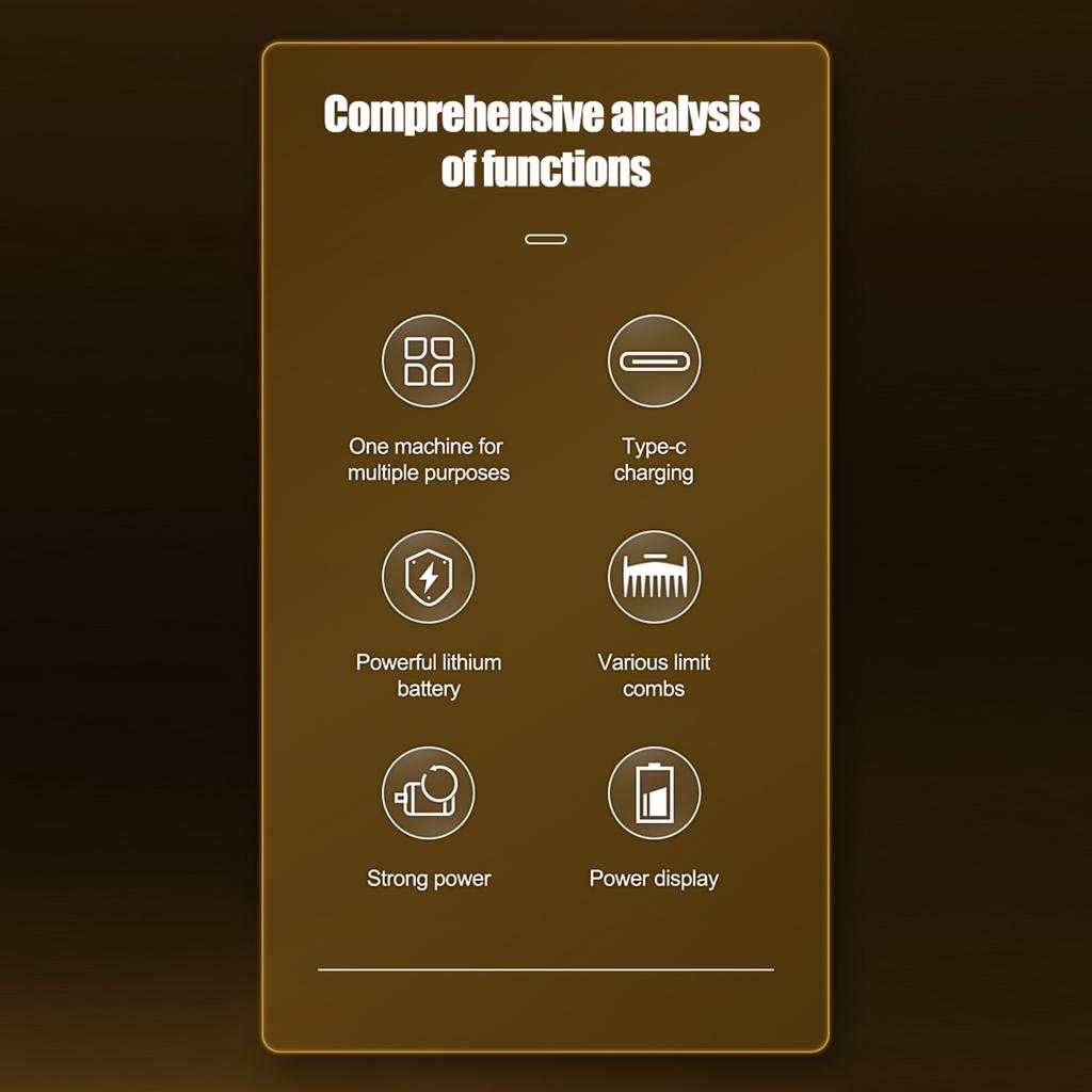 5 IN 1 Men s Hair Clipper Set Electric Body Hair Trimmer Beard Shaver Nose Trimmer Haircut Kit Engraving Cutter Guide