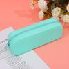 Colorful Silicone Pencil Case Waterproof Large Capacity Pouch Pen Bag Korean Aesthetic Stationery for Girls Kids School Supplies
