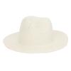Fashion Solid Color Panama Straw Hat Lightweight UV Protection Wide Brim Sun Hat Breathable Beach Hat Vacation