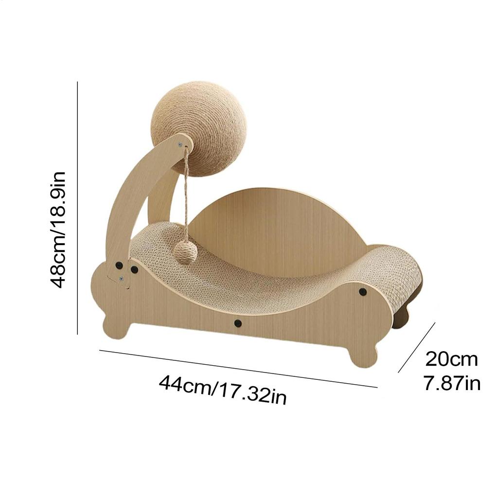 Cat Scratcher Bed Kitten Grinding Claw Couch Furniture Protector Scratcher Cozy Pet Exercise Bored with Ball for Cats Grinding