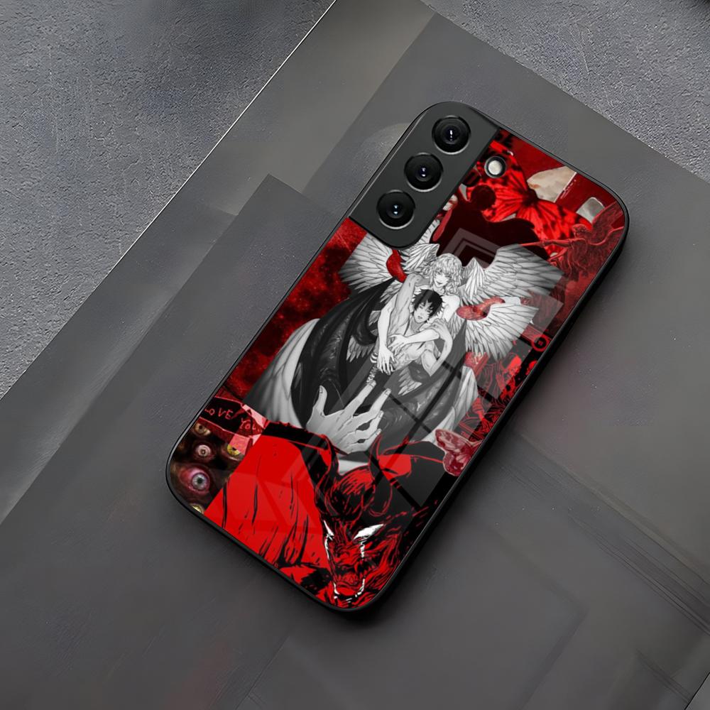 DEVILMAN Crybaby Anime Phone Case Glass For Samsung Galaxy S23 S24 S21 S25 S22 S20 Ultra Fe Plus A55 A15 A14 Coque