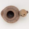 Marui Pottery Shigaraki Ware Hechimon Vase Flower Vase Single Flower Vase Brown with Owl Ceramic MR-M234