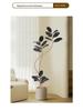 Luxurious Black Gold Ficus Elastica Artificial Tree: Indoor Ornament and Floor Decoration