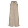 Ladies' Summer Elastic Waistband Solid Color Multi Pocket Workwear Loose Pants