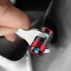 IARW2 4Pcs Carbon Fiber Car Wheel Tire Valves Cap Dustproof Cover Accessories For Ford Mustang Foose Explorer Mondeo Shelby Fiesta ST