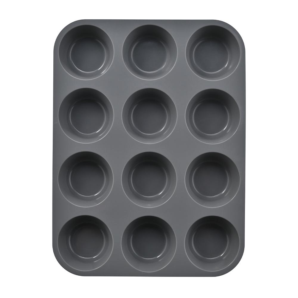 12 Holes Silicone Baking Mold for Baking 3D Bakeware Chocolate Round Sphere Mold Cupcake Pan Cake DIY Muffin Kitchen Tool