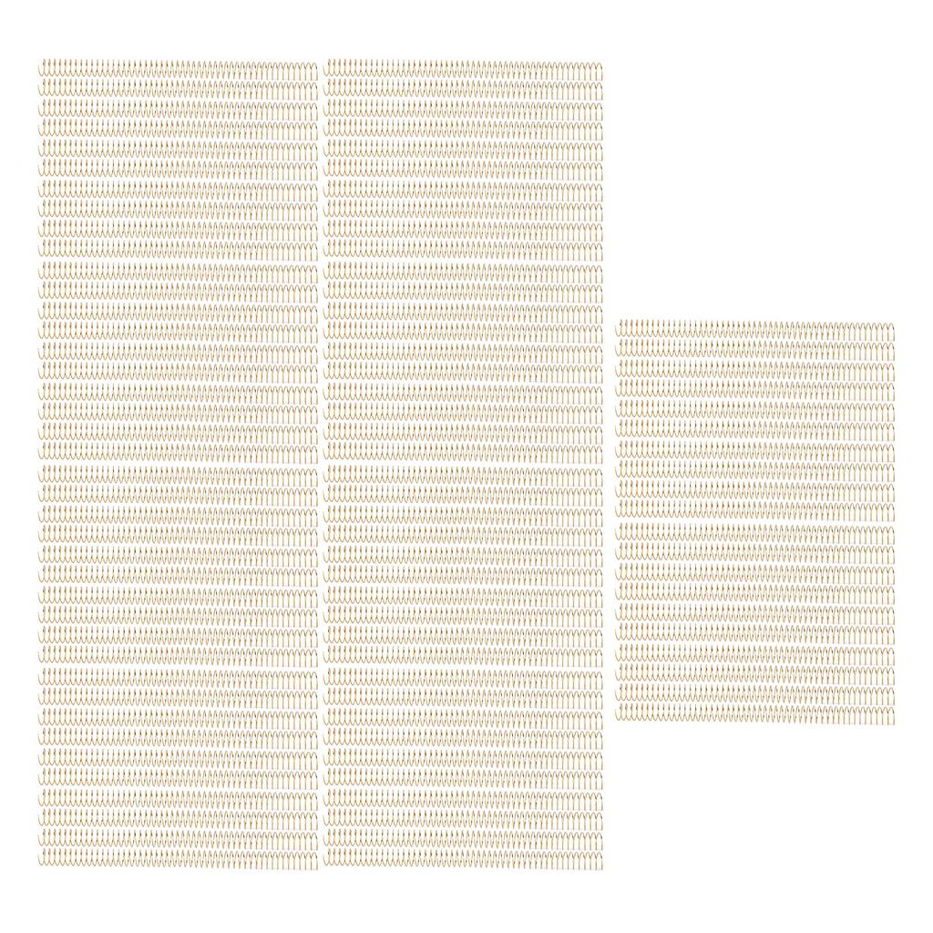 100Pcs Spiral Binding Coil 170 Sheet Capacity Spine Comb 19mm Diameter 48 Teeth 4:1 Pitch Set Kit for