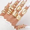 14 Pcs Exaggerated Smooth Asymmetrical Rings Set For Women Vintage Geometric Rings Casual Everyday Wear Jewelry Gifts 2026 New