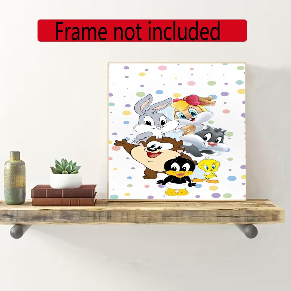 Looney Tunes 5D Diy Diamond Painting Round Diamond Mosaic Suitable For Beginners Diamond Painting Rhinestones Gift Frameless