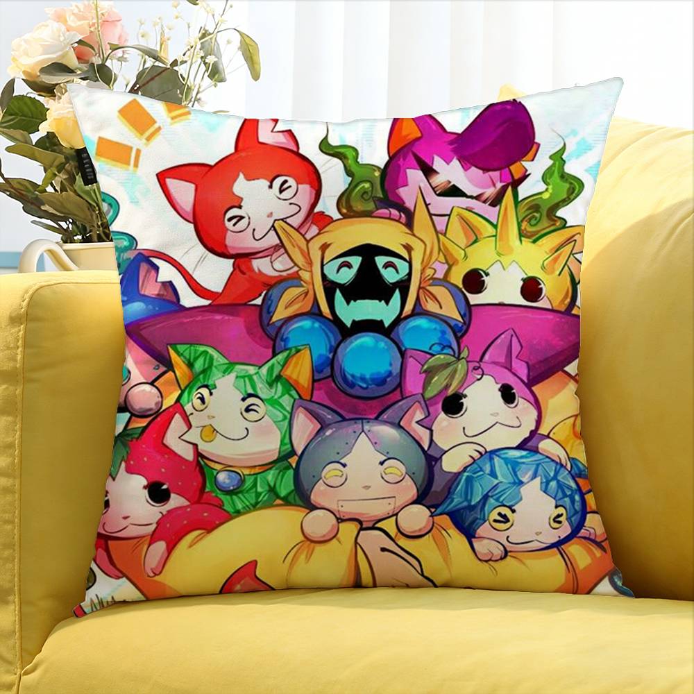 Anime Yo-Kai Watch Various Sizes Square Pillow Case For Car Home Bedchamber Decor