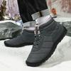 Fashion New 2025 Winter Fashion Versatile High Top Casual Snow Boots for Men Warm Comfortable Non Slip Concise Design Plush Cotton Boots