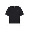 Solid Color Round Neck Drop Shoulder Short Sleeve T-Shirt Men Tops Black LM00107KJ0119-P199