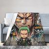 Zoros Vintage Tattoo Ornament Art Flannel Blanket Autumn Warm Throw Blanket for Kids Living Room Comfortable Sofa Bed Cover