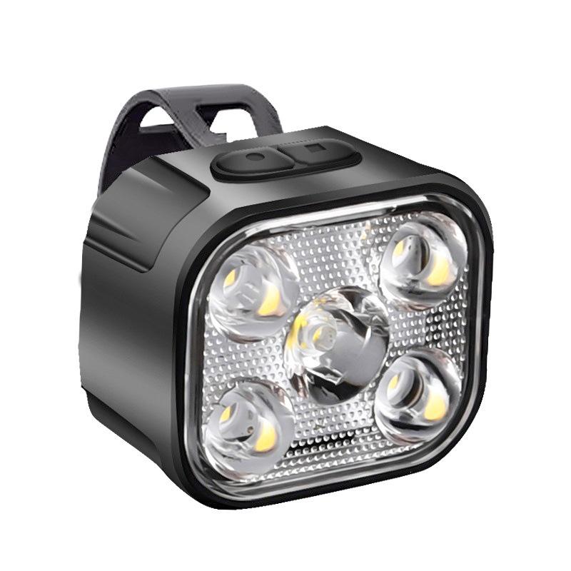 LED Mountain Bike Headlight & Taillight Set for Night Riding - Outdoor Cycling Safety Lights
