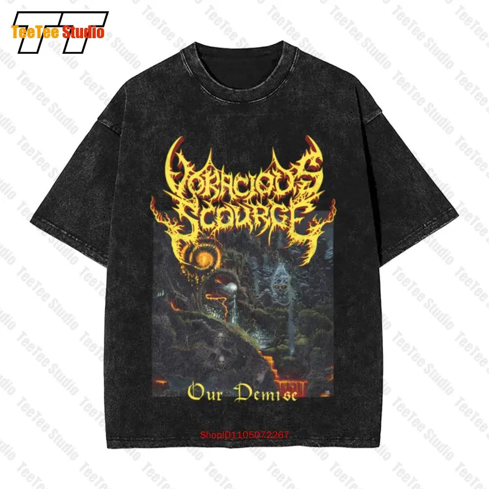 Voracious Scourge Vintage Oversized TShirt Large Bloodbath Incantation Pestilence Skeletal Remains BL S