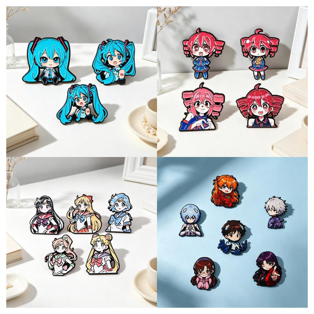 Cartoon cute Enamel Lapel Pins Anime Character Collectible Badges Cute Children's Gift Jewelry for Backpacks