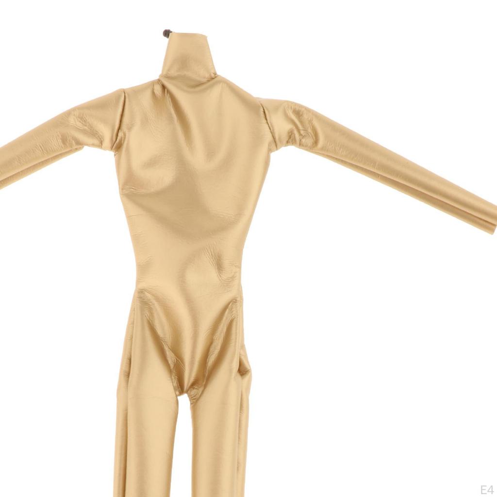 1/6 Clothes Fashion Comfortable PU DIY Project Gifts Stand Jumpsuit Coat for Figures Body Accs Dress