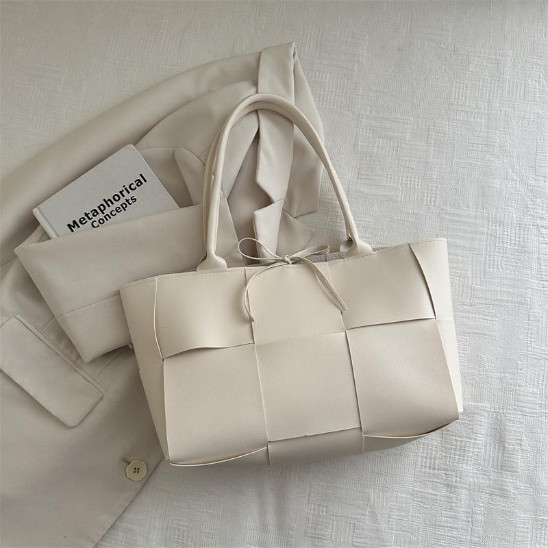 Women's Autumn and Winter New Versatile Two-piece Fashion Design Foreign Style Large Capacity Shoulder Portable Tote Bag