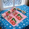 Christmas Wrapping Paper 67 Number Pattern Decorations 35.43x19.69 inches Festive Wrapping Papers for Adults Children Parties