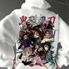 New Funny Japan Anime Demon Slayer Women Hoodies Loose Fleece Sweatshirt Harajuku Muichiro Tokito Printed Hooded Girl Pullover
