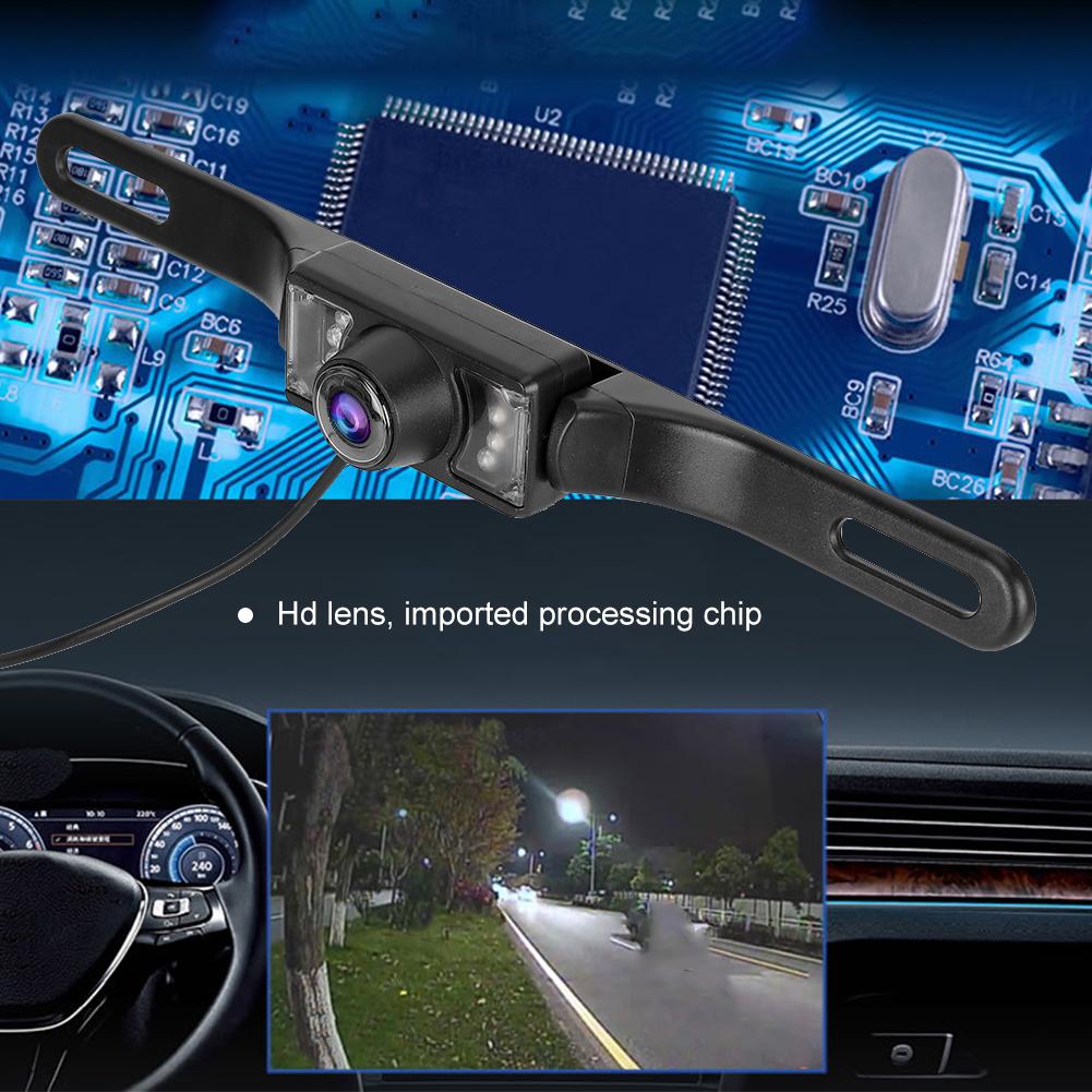 Waterproof IP67  HD Mirror IR Night Vision Camera for Car License Plate  Rear View Parking Backup