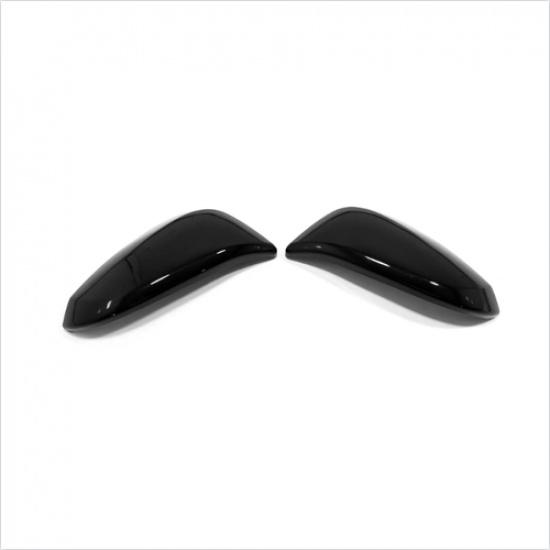 For Toyota Highlander 2015- Bright Black Side Mirrors Rearview Trim Cover 2P