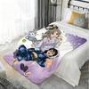 Anime Whispered Words Throw Kid-Friendly Flannel Throw Blanket Soft Warm Anti-Static Washable All Season