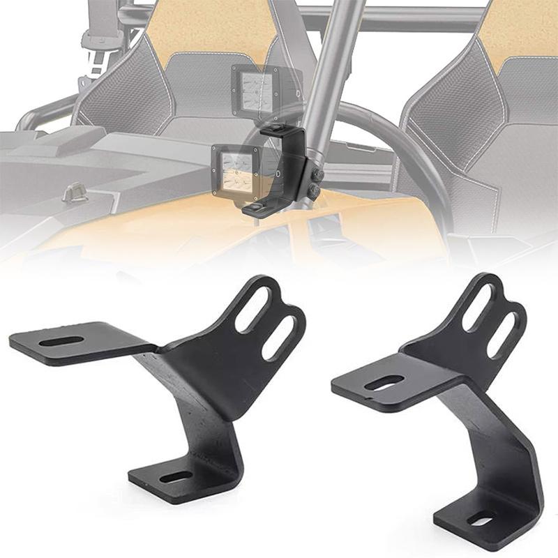 Mounting Bracket UTV Windshield Side Pillar Roll Led Work Light Fog Lamp Holder for Polaris RZR XP 1000 900 800 2014-