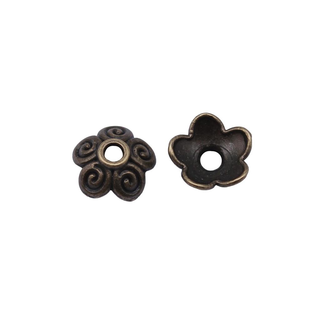 Flower Bead Cap Spacer Findings Ornate Covers For DIY Jewelry Making Materials
