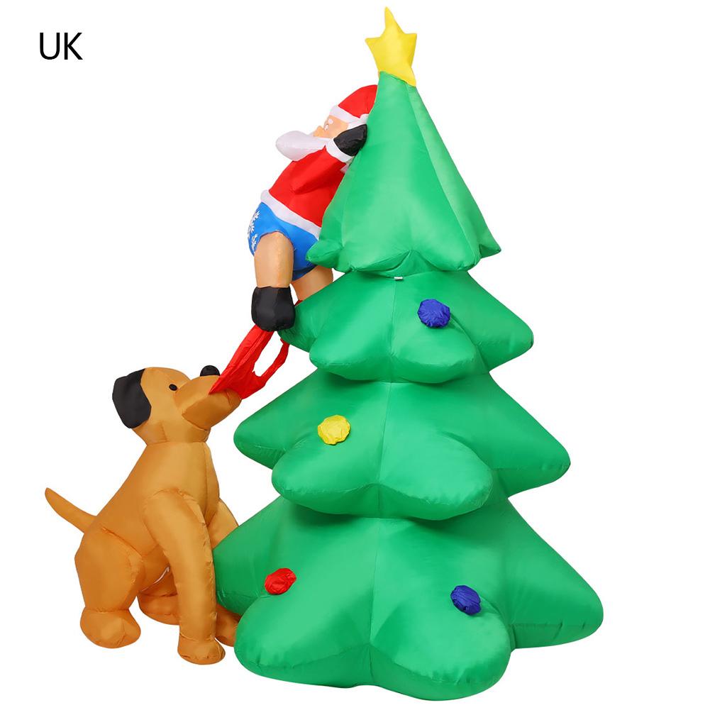 8FT Christmas Inflatables Gingerbread Man with Build-in LEDs Outdoor Decorations Christmas Blow Up Yard Garden Decorations