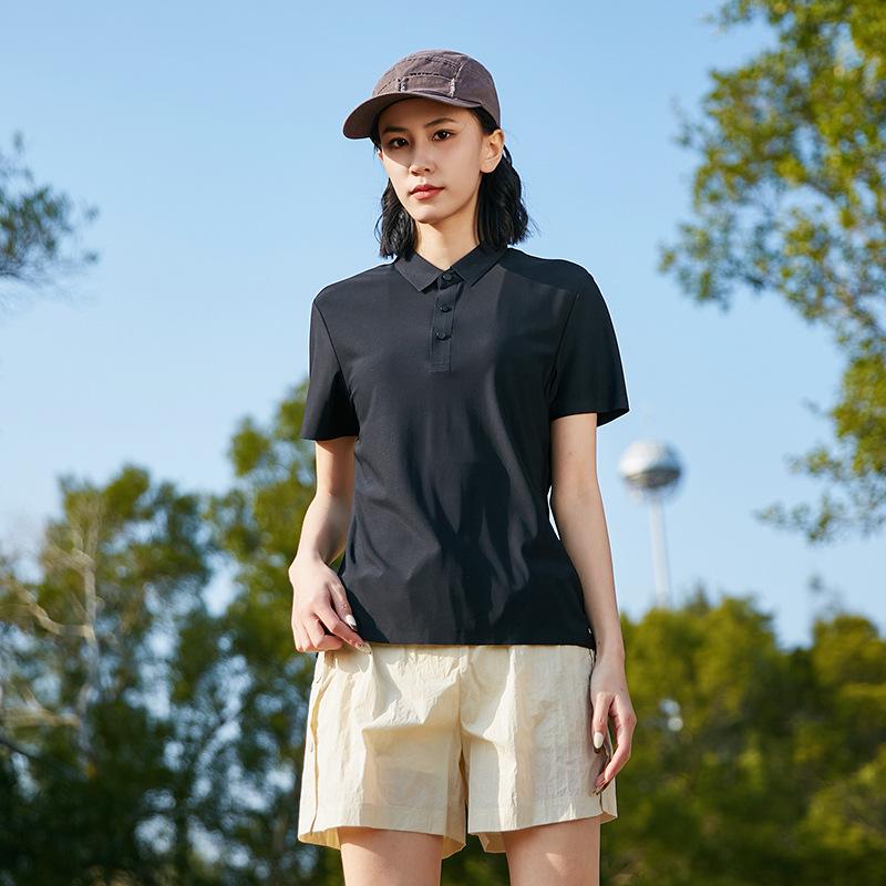 Ice Silk Summer Polo Shirt - Unisex Business Casual Short Sleeve, Customizable for Men and Women