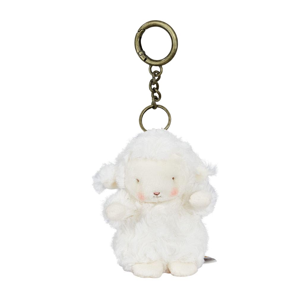 Bunnies by the Bay Cute Animal Plush Bag Charm Keychain - Sheep [Parallel Import]