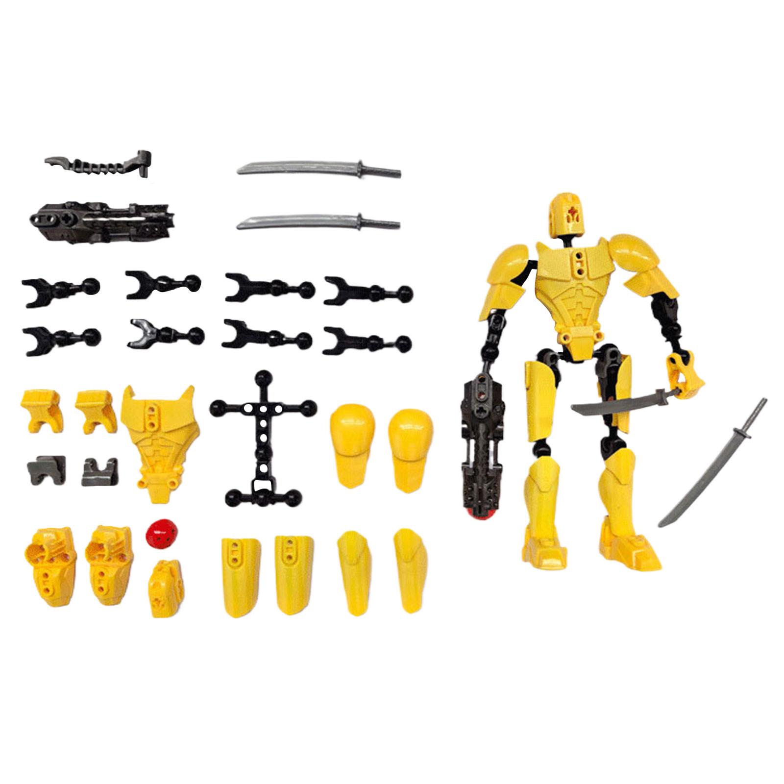 

Кукла 13-суставная подвижная 3D-печатная кукла-игрушка 3-го поколения манекен кукла DIY полная декомпрессия тела One Size жёлтый