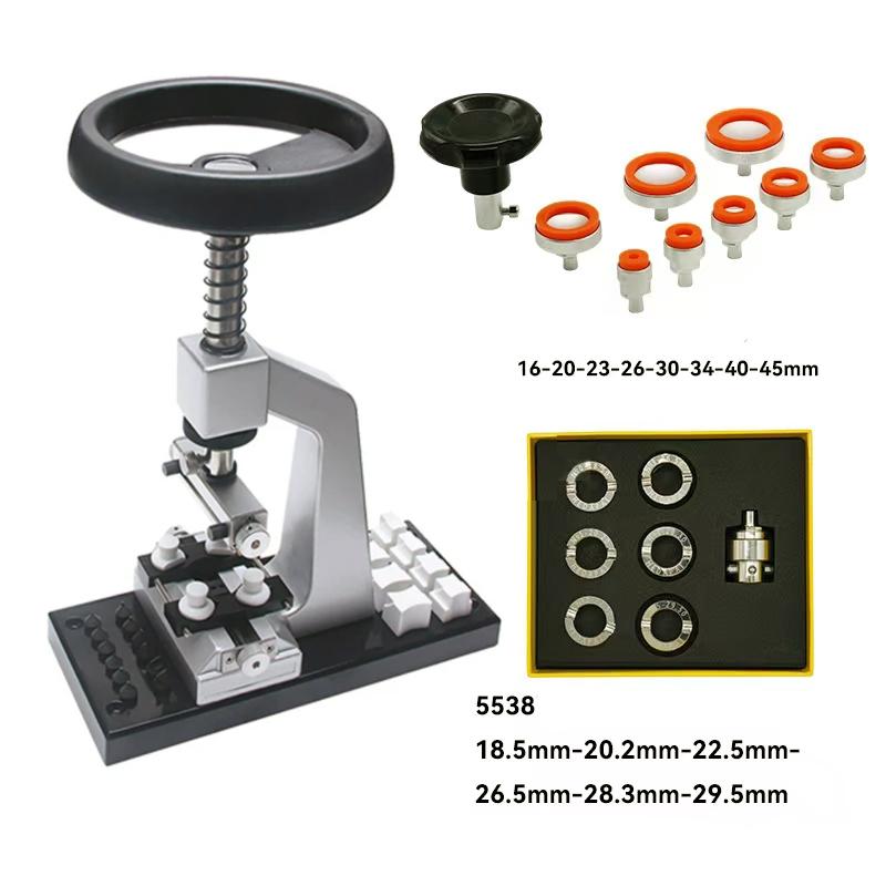 Bench Watch Case Opener,Watch Case Opener, 5700 Bench Wristwatch Back Opener with 6 Dies Accessories Watchmaker Repair For Watch