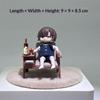 1 Set 3D Baskılı Salon Mobilyası 1/12 Ölçekli Minyatür Okuma Sandalyesi Modeli Diorama Ev Maketi Masaüstü Süsü Ev Dekorasyonu İçin