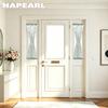 1 Peça Cortina de Porta Translúcida com Padrão Botânico NAPEARL, Cortina Simples com Bainha para Barra para Cozinha Quarto Sala de Estar Decoração de Casa