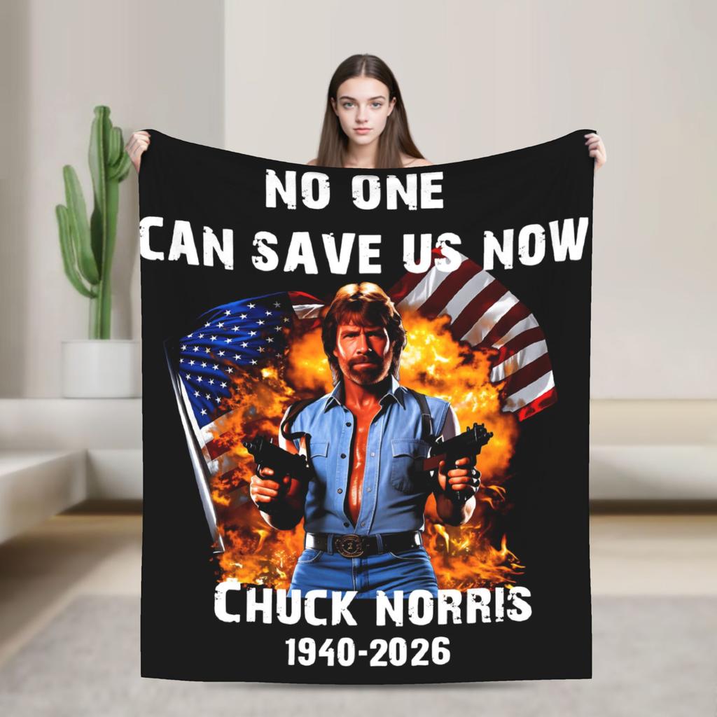 Norris Actor Vintage Poster Throw Blanket Soft Comfy Funny Blanket  For Sofa Home Travel Flannel Bedspread Bed Cover