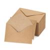 60 Stück Umschläge mit V-Klappe, Retro-Blanko-Umschläge, Einladungsumschläge, Kraftpapierumschläge, Geschäftsumschläge