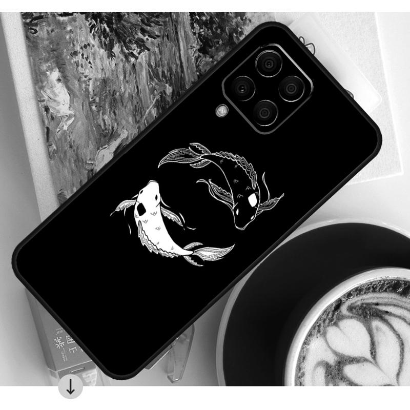 Koi Fish Yin Yang Case For Samsung Galaxy M15 M21 M31 M55 M56 M36 M16 M06 M13 M33 M53 M12 M32 M52 M14 M34 M54