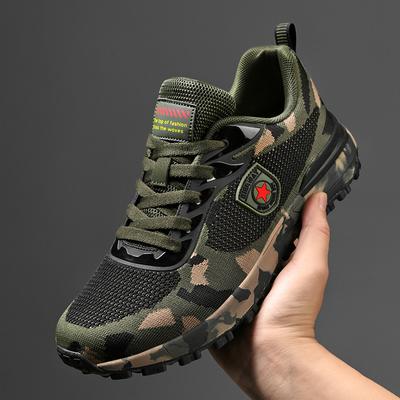 Men'S Camouflage Breathable Sports Shoes Are Comfortable And Non Slip Soft Soled Shoes Suitable For Men'S Outdoor Activities