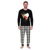 Christmas Print Crewneck Top and Jogger Pants Set Casual Two Piece Outfit for Holiday Lounging