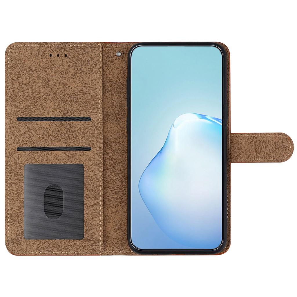 For HMD Pulse/Pulse+ Case Flip Leather Retro Phone Cover Lines Imprinted