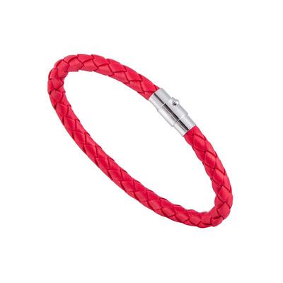 Lederseil gewebtes Armband Leder Paar Armband Unisex Damen Herren geflochtenes Leder Stahl Magnetverschluss Armband handgefertigt