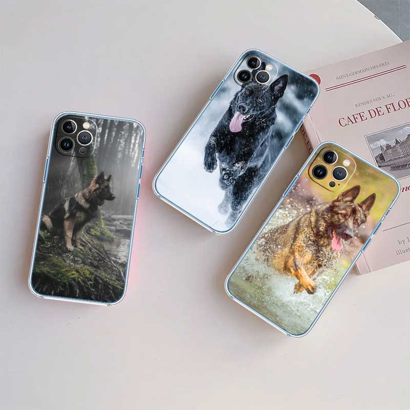 NH30 German Shepherd Dog Case for Motorola E13 E15 E20 E22 E22I E22S E30 E32 E40 E7 E7I G Plus Power Play Stylus G22 G14
