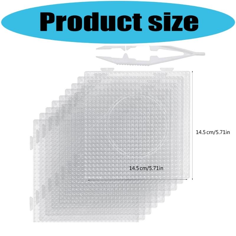 Large Beads Pegboard with Integrated Grids Designs for Easy Projects Spacious Surfaces Creative Art