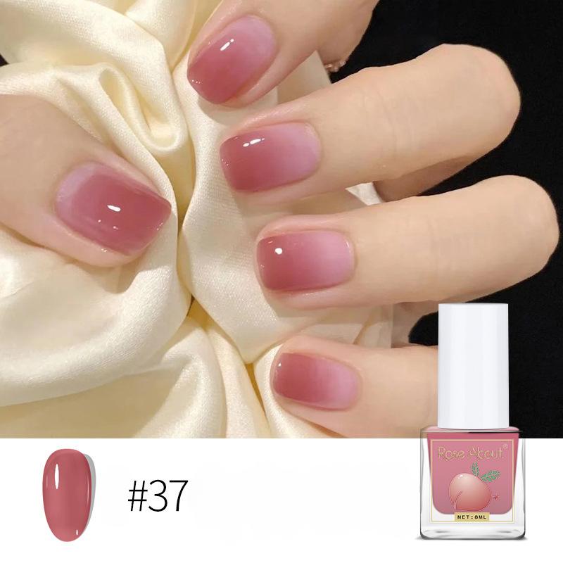 

Лак для ногтей на водной основе, прозрачный цвет, без запекания, долговечный, отрываемый, прозрачный глянцевый лак для ногтей 37